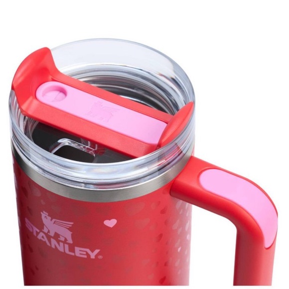 Stanley Valentine’s Day tumbler cup 2025 ruby hearts 30oz NEW - Picture 4 of 5